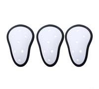 Gettimore White Athletic Cup 3 Pack Crotch Protector with Contoured Fit for Men Boys Essential Groin Guard for Karate Hockey Martial Arts(Adults)
