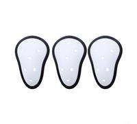 Gettimore White Athletic Cup 3 Pack Crotch Protector with Contoured Fit for Men Boys Essential Groin Guard for Karate Hockey Martial Arts(children)