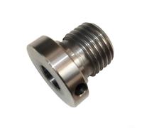 Gettimore Wood Lathe Chuck Adapter 18mm/25mm/33mm Screw Thread Spindle Converter for Wood Turning Lathe Tools Accessories Metal 48x48x42mm(25mm to 18mm)