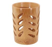 Gettimore Wooden Toothbrush Holder with Drainage Holes for Bathroom, Brush Cup for Quick Drying, Makeup & Pen Holder Compatible with Farmhouse and Modern Decor