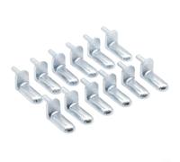 Gettimore Zinc Alloy Shelf Support Pins Compatible with 113301, 3mm Die-Cast Pegs BESTA for BRIMNES Furniture, Silver 12 Set