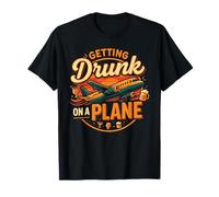 Getting Drunk On a Plane Shirt Funny Airplane Shirt Plane T-Shirt
