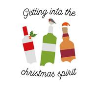 Getting Into The Christmas Spirit Men's Christmas T-Shirt - White - S - White