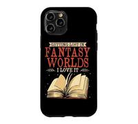 Getting Lost In Fantasy Worlds Reading Book Lover Bookworm Case for iPhone 11 Pro