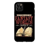 Getting Lost In Fantasy Worlds Reading Book Lover Bookworm Case for iPhone 11 Pro Max