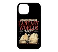 Getting Lost In Fantasy Worlds Reading Book Lover Bookworm Case for iPhone 14