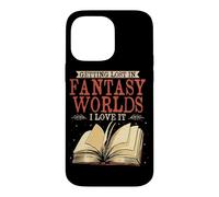 Getting Lost In Fantasy Worlds Reading Book Lover Bookworm Case for iPhone 14 Pro Max