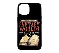 Getting Lost In Fantasy Worlds Reading Book Lover Bookworm Case for iPhone 15