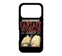 Getting Lost In Fantasy Worlds Reading Book Lover Bookworm Case for iPhone 17 Pro