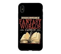 Getting Lost In Fantasy Worlds Reading Book Lover Bookworm Case for iPhone XS Max