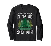 Getting Lost Nature Secret Talent Hiking Camper Camping Long Sleeve T-Shirt