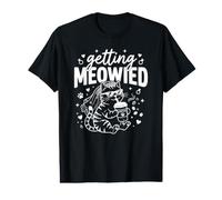 Getting Meowied Cat Lover Coffee Bride Wife Value Graphic T-Shirt