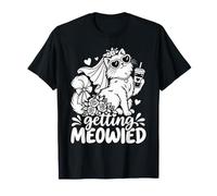 Getting Meowied The Cat Bride Funny Bridal Shower Meme Women T-Shirt
