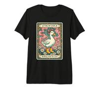 Getting My Steps in Walking with The Lord Duck Premium T-Shirt