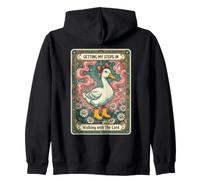 Getting My Steps In Walking with The Lord Duck Zip Hoodie