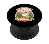 Getting My Steps in Walking with The Lord Goose PopSockets Adhesive PopGrip