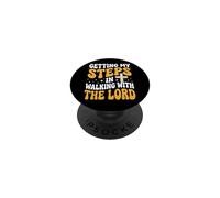 Getting My Steps In Walking With The Lord PopSockets Adhesive PopGrip