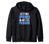 Getting Paid In My PJs Funny Remote Work Humor Zip Hoodie