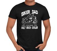 Getting Shirty Biker Dad Motorbike T-Shirt for Men (3XL, Black)