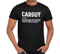Getting Shirty Carguy (Car Guy) Men's T-Shirt (UK, Alpha, L, Regular, Regular, Black)