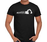 Getting Shirty Digger Driver Evolution Men's/Unisex T-Shirt (Black, XL)