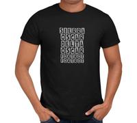 Getting Shirty Sierra Oscar Delta Sarcastic Funny Rude T-Shirt for Men and Women (UK, Alpha, S, Regular, Regular, Black)