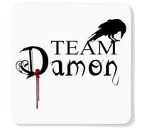 Getting Shirty Team Damon Novelty Drink Coaster