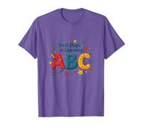 Getting Started in Learning ABC T-Shirt, Men, Purple Heather, Small