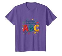 Getting Started in Learning ABC T-Shirt, Youth, Purple Heather, Large