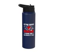 Getting Through Nursing School One Nurse Stainless Steel Insulated Water Bottle