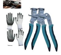 Gettoall 3rd-gen Carbon Steel Groove Clip Pliers, Adjustable Car Clip Pliers and Disassembly Tools Electrical Disconnect Plier Automotive,Efficient Multi-Functional Automotive Snap Plier(2PCS)
