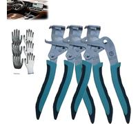 Gettoall 3rd-gen Carbon Steel Groove Clip Pliers, Adjustable Car Clip Pliers and Disassembly Tools Electrical Disconnect Plier Automotive,Efficient Multi-Functional Automotive Snap Plier(3PCS)