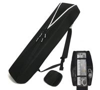 GETTOONE 88-Key Keyboard Case for Digital Pianos (58") - Padded Water-Resistant Hardcase Alternative with Adjustable Shoulder Strap & Reflective Strips