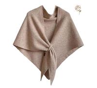 Gettoreach Scarf,Irojeff Women's Solid Wool Blend Shawl, 2025 Warm and Fashionable Triangle Shawl for Women Irojeff (Oatmeal, one size)