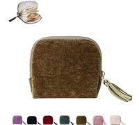 Gettoreach Travel Jewelry Case - Five Compartments with Additional Space on Both Sides for Bracelets, Small Travel Accessories for Rings, Jewelry (Olive Green)