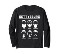 Gettysburg Generals Civil War Leaders Historic Portraits Art Long Sleeve T-Shirt