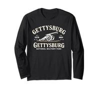 Gettysburg National Military Park ESTD 1863 Cannon History Long Sleeve T-Shirt