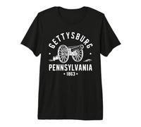 Gettysburg Pennsylvania 1863 Battlefield war Civil History Premium T-Shirt
