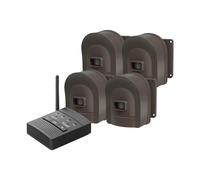 Getue 1/2 Mile Hosmart Rechargable Driveway Alarm Wireless Sensor System & Driveway Sensor Alert System Weatherproof Security Outdoor Motion Sensor & Detector(1 Receiver & 4 Sensors)