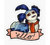 Getue Ello - Labyrinth Worm - Sticker Graphic - Auto, Wall, Laptop, Cell, Truck Sticker for Windows, Cars, Trucks