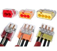 Getue Ideal in-Sure 2-Port x25, 3-Port x25, 4-Port x25, Non-Twist Connector for Solid, Stranded, and Tin Bonded Wire