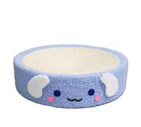 getuse 3 in 1 Full Sisal Cat Scratching Board, Cat Bed Cat Sofa, Wear-Resistant Scratch Not Bad, Protect The Furniture, Suitable for Cat Play Rest Grinding Claws (Blue Puppy-Round)