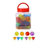 getuse 60 Piece 3D Geometry Blocks for Early Math