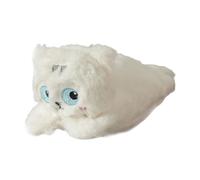 getuse Animal Plush Pencil Organizer with Zipper for Kids and Teens - Soft Stuffed Stationery Case for School Supplies- Blue Eyed Cat