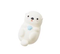getuse Cute Animal Silicone Night Light, Rechargeable LED Bedside Lamp with Touch Sensor, 2-Mode Dimmable Brightness, Kids Room Decor (Sea Otter)