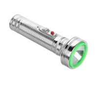 getuse Retro Metal Flashlight for Home Decor | Classic Vintage Torch | Battery Powered | 6.88in Silver | Perfect for Rural Households and Unique Accents