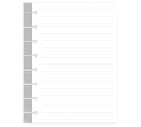 Getvow (3 Pack) A5 TUL Discbound Lined Refill Paper, Junior Size 8 Disc Disbound Notebooks, 300Sheets/600Pages, 100gsm White Paper, 5.8'' x 8.2''