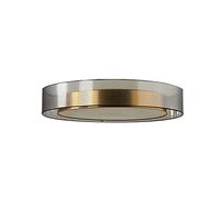 GETZS Round Copper Art Ceiling Lamp,American Modern Flush Mount Ceiling Light,6000k 4000k 3000k Dimming Ceiling Lamp,Indoor Eye Protection Decoration Lighting Fixtures
