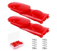 GEU 2 Pack Clip Latch Tab Button Replacement for Dyson V7 V8 V10 V11 V15 Vacuum Cleaner Head with Spring Extension Wand Clip Button Spare Parts, Vacuum Cleaner Replacement Accessories, Red
