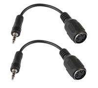 GEU 2 Pcs Type-A MIDI to 3.5mm Adapter, TRS 3.5mm Male to 5-Pin MIDI F